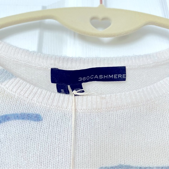 NWT SKULL CASHMERE Mara Tiger Stripe Print Cashmere Sweater Small - Picture 8 of 10